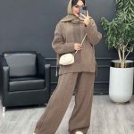 ست بافت و شلوار آیسان کد 5511