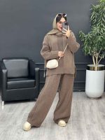 ست بافت و شلوار آیسان کد 5511