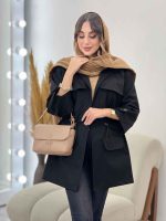 بارانی کمرگت چهارجیب پیله کد 5533 - تصویر 9