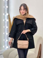 بارانی کمرگت چهارجیب پیله کد 5533 - تصویر 5