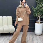 ست بافت و شلوار جیب پاکتی کد 5528