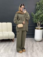 ست بافت و شلوار جیب پاکتی کد 5528 - تصویر 17