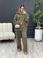 ست بافت و شلوار جیب پاکتی کد 5528 - تصویر 9
