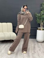 ست بافت و شلوار جیب پاکتی کد 5528 - تصویر 5