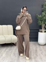 ست بافت و شلوار جیب پاکتی کد 5528 - تصویر 8