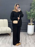 ست بافت و شلوار جیب پاکتی کد 5528 - تصویر 4