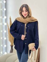 شومیز کتان رنگی هلما کد 5534 - تصویر 11