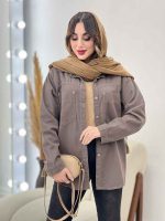 شومیز کتان رنگی هلما کد 5534 - تصویر 9