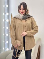 شومیز کتان رنگی هلما کد 5534 - تصویر 5
