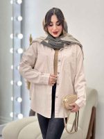 شومیز کتان رنگی هلما کد 5534 - تصویر 3