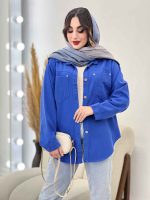 شومیز کتان رنگی هلما کد 5534 - تصویر 2
