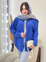 شومیز کتان رنگی هلما کد 5534 - تصویر 12