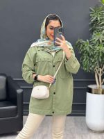 مانتو کتان چهار جیب پرچ پارلا کد 4751 - تصویر 21
