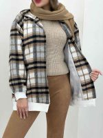 پالتو چهارخونه کیف دار کد 5539 - تصویر 15