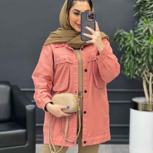 مانتو کتان چهار جیب پرچ پارلا کد 4751