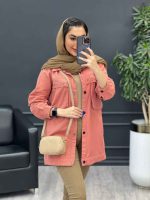 مانتو کتان چهار جیب پرچ پارلا کد 4751 - تصویر 19