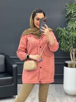 مانتو کتان چهار جیب پرچ پارلا کد 4751 - تصویر 25