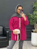 مانتو کتان چهار جیب پرچ پارلا کد 4751 - تصویر 20