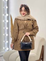 بارانی ژیله دار ساینا کد 5532 - تصویر 5