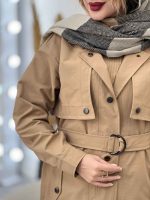 بارانی ژیله دار ساینا کد 5532 - تصویر 11