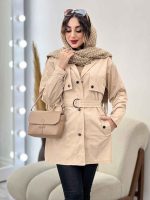 بارانی ژیله دار ساینا کد 5532 - تصویر 2