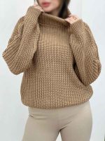 بافت یقه اسکی گندم کد 5549 - تصویر 12