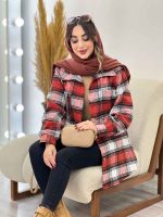 شکت چهارخونه دو جیب سوفیا کد 5478 - تصویر 24