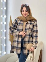 شکت چهارخونه دو جیب سوفیا کد 5478 - تصویر 21