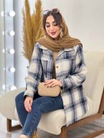 شکت چهارخونه دو جیب سوفیا کد 5478 - تصویر 17