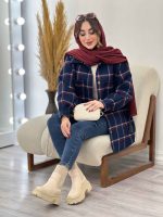 شکت چهارخونه دو جیب سوفیا کد 5478 - تصویر 43