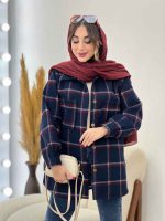 شکت چهارخونه دو جیب سوفیا کد 5478 - تصویر 39