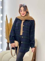 شکت چهارخونه دو جیب سوفیا کد 5478 - تصویر 31