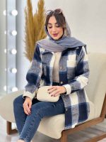 شکت چهارخونه دو جیب سوفیا کد 5478 - تصویر 38
