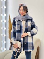 شکت چهارخونه دو جیب سوفیا کد 5478 - تصویر 41