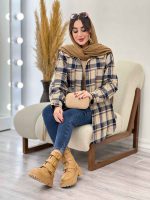 شکت چهارخونه دو جیب سوفیا کد 5478 - تصویر 46