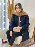 شکت چهارخونه دو جیب سوفیا کد 5478 - تصویر 42
