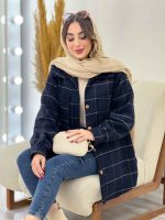 شکت چهارخونه دو جیب سوفیا کد 5478 - تصویر 20