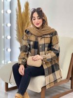 شکت چهارخونه دو جیب سوفیا کد 5478 - تصویر 18