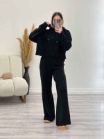 ست بافت کلاهدار و شلوار کد 5523 - تصویر 11