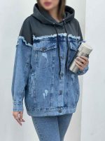 جین ترکیبی ریش دار کد 5561 - تصویر 3