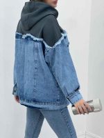 جین ترکیبی ریش دار کد 5561 - تصویر 14