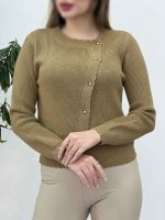 بافت بیسکویتی یقه دالبر کد 5434 - تصویر 4