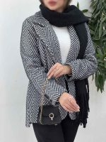 پالتو دو دکمه بغل چاک کد 5498 - تصویر 5