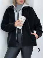 سوییشرت طرح دار پایین گت کد 5571 - تصویر 12