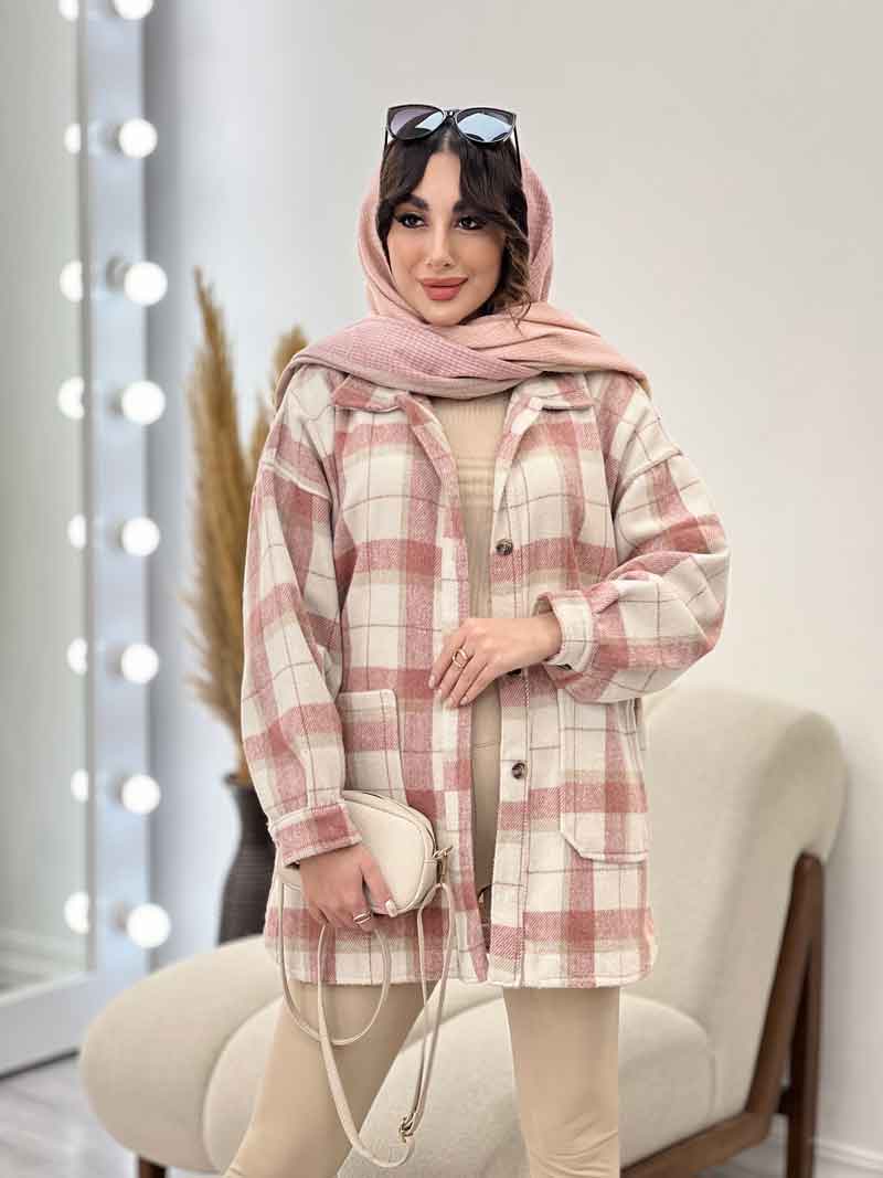 شکت چهارخونه دو جیب هستی کد 5581 شکت چهارخونه دو جیب هستی کد 5581