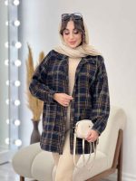 شکت چهارخونه دو جیب هستی کد 5581 - تصویر 6