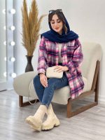 شکت چهارخونه دیبا کد 5596 - تصویر 15