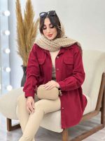 مانتو جیب پیله آستین برش دار کد 5546 - تصویر 35
