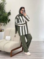 ست بافت راه راه مهناز کد 5603 - تصویر 16