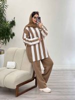 ست بافت راه راه مهناز کد 5603 - تصویر 19